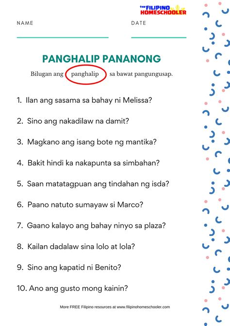 PANANONG: Tagalog.